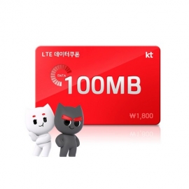 LTE KT데이터쿠폰 100MB(모바일쿠폰 발송)