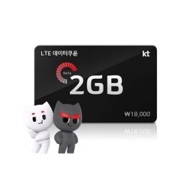 LTE KT데이터쿠폰 2GB(모바일쿠폰 발송)